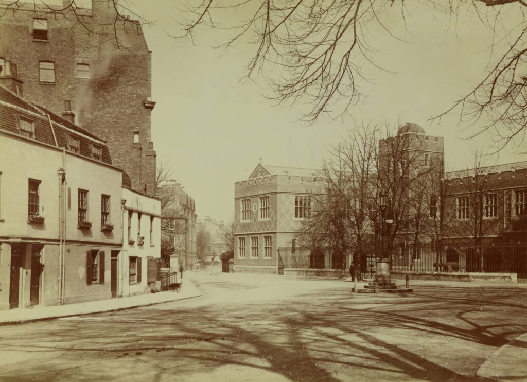 Monochrome photographic print of the Burning Bush, from an Eton boy's album, 1897-1903. PA-A.141_21-2014